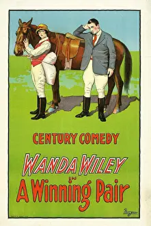 Necktie Prints: A WINNING PAIR, from left: Wanda Wiley, Charles Lamont, 1925
