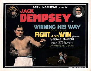 Esther Prints: WINNING HIS WAY, Jack Dempsey, Esther Ralston, (top left), 1924