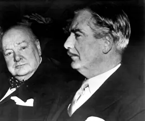Anthony Prints: Winston Churchill and British Prime Minister Anthony Eden