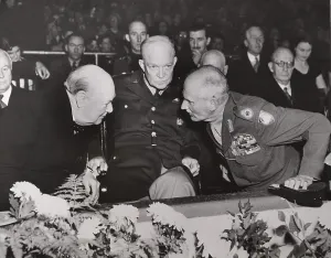 States Statesman Prints: Winston Churchill, General Dwight D