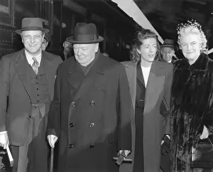 Sarah Prints: Winston Churchill shortly after his arrival in the United States