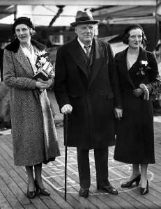 Politician Prints: Winston Churchill with his wife