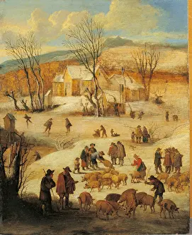 Cold Prints: Winter Landscape, by Theobald Michau