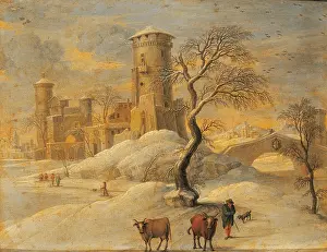Silence Prints: Winter Landscape, by Unknown Italian artist