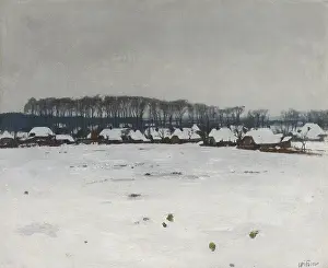 Frozen Prints: Winter Landscape, by Willem Witsen, c. 1895-1915, Dutch painting, oil on canvas