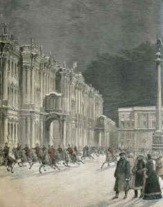 1891 Prints: Winter Palace in St. 1891. Engraving. AISA/Everett Collection**US SALES ONLY**