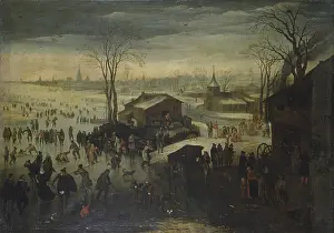 Animation Prints: Winter Pastimes - Landscape under the Snow