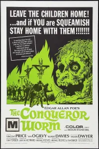 Fire Prints: WITCHFINDER GENERAL, (aka THE CONQUEROR WORM), poster art, 1968