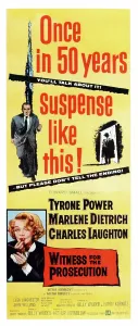 Dietrich Prints: WITNESS FOR THE PROSECUTION, top: Tyrone Power