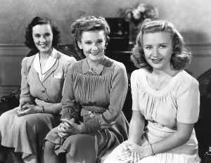 Gale Prints: FOUR WIVES, from left, Gale Page, Lola Lane, Priscilla Lane, 1939