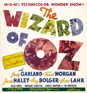 Window Card Prints: THE WIZARD OF OZ, jumbo window card, 1939