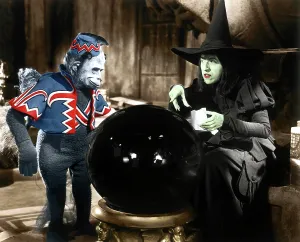 Monkey Prints: THE WIZARD OF OZ, Margaret Hamilton (right), 1939