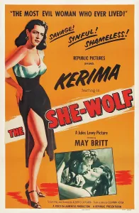 Drama Prints: SHE WOLF, (aka LA LUPA), US poster art, Kerima, 1953