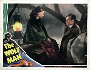 Coat Prints: THE WOLF MAN, from left, Maria Ouspenskaya, Claude Rains, 1941