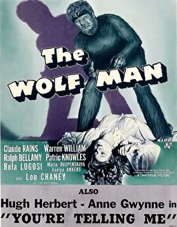 Evelyn Prints: THE WOLF MAN, as the Wolf Man': Lon Chaney (aka Lon Chaney)