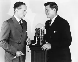 Stock Market Prints: THE WOLF OF WALL STREET, from left: Paul Lukas, George Bancroft, 1929
