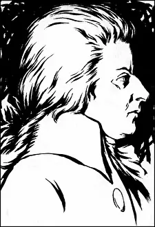 Drawing Prints: Wolfgang Amadeus Mozart, painted around 1786. Courtesy: CSU Archives / Everett Collection