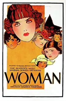 Flapper Prints: WOMAN, 1918, poster art
