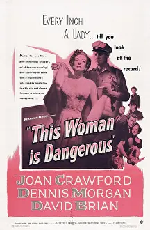 Brian Prints: THIS WOMAN IS DANGEROUS, US poster, Joan Crawford, David Brian, 1952