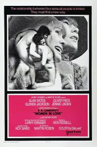 Couples Prints: WOMAN IN LOVE, US poster, from left: Alan Bates