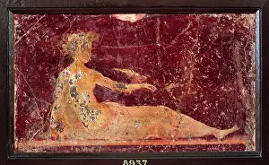 Earring Prints: Woman Lying Down, by unknown artist