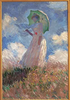 Dress Prints: Woman with a Parasol Turned to the Left
