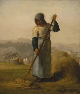 Spring Prints: WOMAN WITH A RAKE, by Jean-Francois Millet