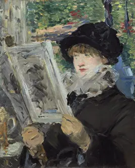 Magazine Prints: Woman Reading, 1880-1881, by Edouard Manet