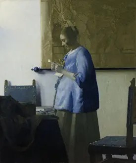 Skirt Prints: Woman Reading a Letter, by Johannes Vermeer