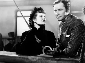 Shipboard Prints: A WOMAN REBELS, from left, Katharine Hepburn, Herbert Marshall, 1936