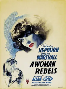 Attraction Prints: A WOMAN REBELS, US poster art, Katharine Hepburn, 1936