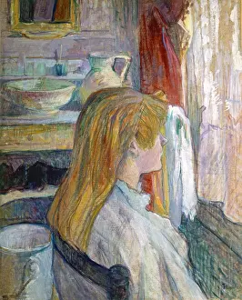 Toulouse Lautrec Prints: Woman sitting at a window, by Henri de Toulouse-Lautrec