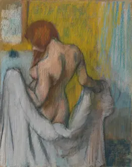 Pastel Prints: Woman with a Towel, by Edgar Degas
