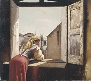 Roof Prints: Woman on a window (Donna alla finestra)
