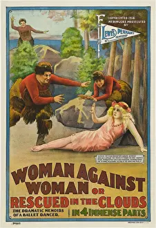 Serial Prints: WOMAN AGAINST WOMAN, poster art, 1914