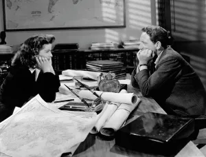 February Prints: WOMAN OF THE YEAR, Katharine Hepburn, Spencer Tracy, 1942