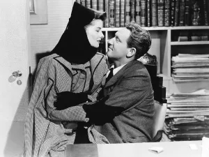 Embracing Prints: WOMAN OF THE YEAR, from left, Katharine Hepburn, Spencer Tracy, 1942