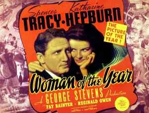 Lovers Prints: WOMAN OF THE YEAR, Spencer Tracy, Katharine Hepburn, 1942