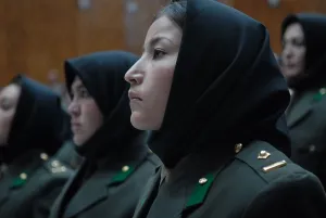 Candid Group Portrait Prints: Women of the first graduating class of the Afghan National Army Female Officer Candidate School at their graduation