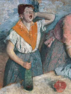 Hair Bun Prints: Women Ironing, by Edgar Degas, 1884 - 1886 about