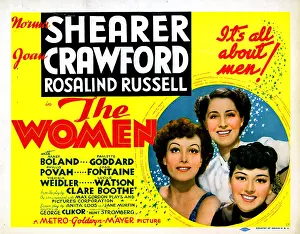 Shearer Prints: THE WOMEN, from left, Joan Crawford, Norma Shearer, Rosalind Russell, 1939