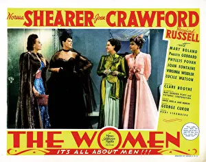 Lace Prints: THE WOMEN, from left, Joan Crawford, Rosalind Russell, Norma Shearer, Joan Fontaine, 1939
