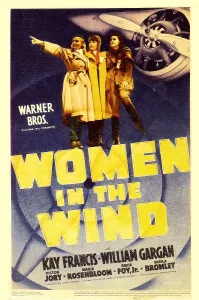 Trenchcoat Prints: WOMEN IN THE WIND, midget window card, 1939