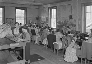 Machinery Prints: Women in the work room of the Western Dress Factory
