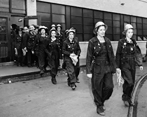 Denim Prints: Women workers at the Todd Erie Basin shipyard repair plants in Brooklyn