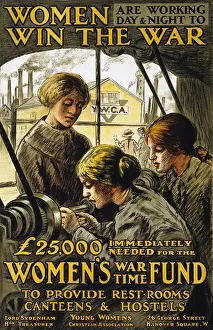 Manufacture Prints: Women are working day & night to win the war'