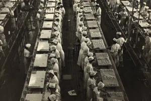 Manufacture Prints: Women working in a grapefruit canning factory at Winter Haven, Florida