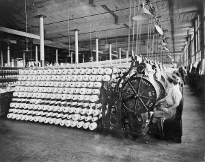 Industrial Revolution Prints: Women working at textile machines
