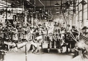 Michigan Prints: Women working in Welding Department
