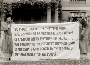 Social Movements Prints: Women's suffrage activists protest the U